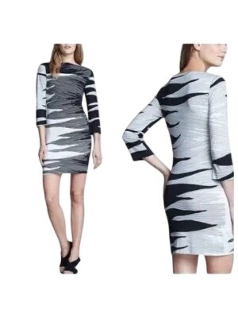 Diane Von Furstenberg Ruri Black Silk Mini Dress